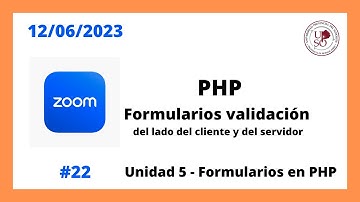 FORMULARIOS EN PHP - CLASE #02 [12/06/2023] - RIVERA