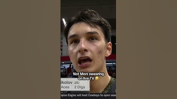 Simeon Nikolov swears on live TV! #volleyball #haikyuu #beachvolleyball #trend #viral #shorts