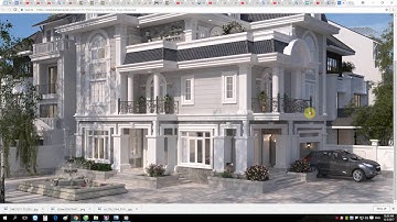 ♛ Dựng hình và render quy hoạch trong 3dsmax .B18 Preview