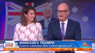 Interview with David Koch & Natalie Barr, Sunrise, Channel 7 (20 May 2019)