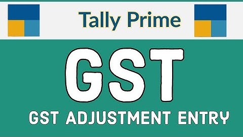 GST Adjustment Entry in case Input Excess th. output in Tally Prime l by Suman education hub english
