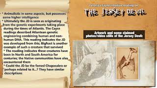 Veronica Jayne: The Jersey Devil (Intuitive Reading)