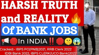 🛑📢Harsh Truth/ Reality of BANK JOBS in INDIA 🤫🎯#ibpspo #bankexam #banking #ibps #motivation #sbipo