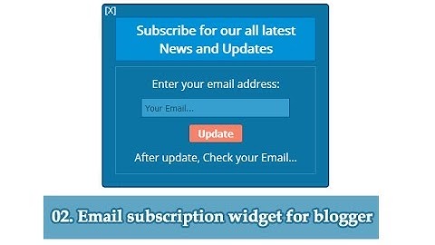 Add Stylish Popup Feedburner Email Subscription Box Blogspot Blogger