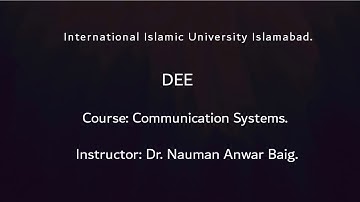 Non linear modulation and Bandwidth l Angle Modulation