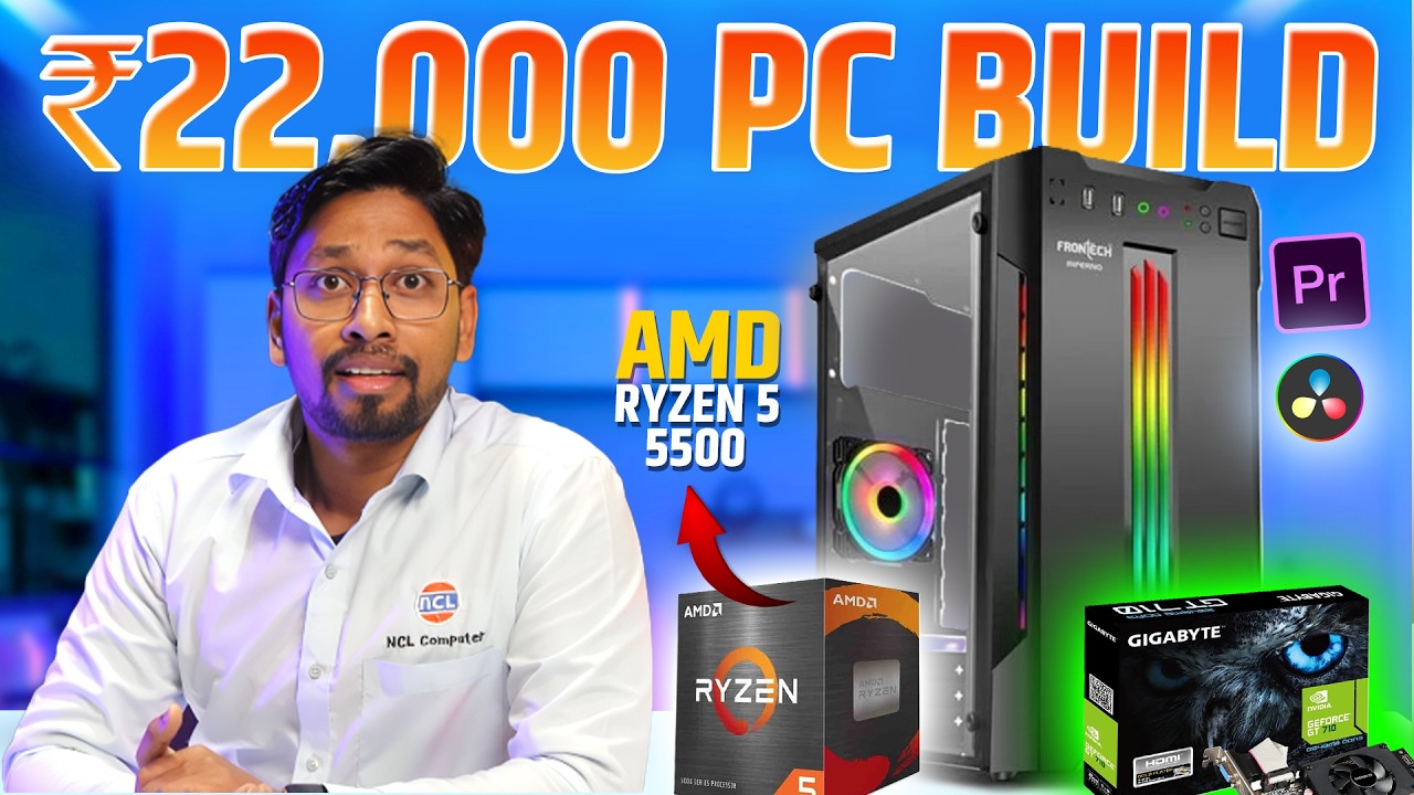 Best Budget PC Build Under ₹20K in 2025 ⚡ | Gaming, Editing ...