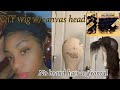 DIY wig using canvas head| No Brand Bundles w/Frontal