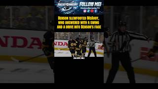 Things got HEATED between the Buffalo #Sabres and Boston #Bruins. Slash &amp; Slewfoot #NHL #Hockey #fyp