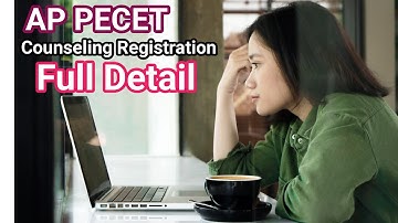 ap pecet 2022 | online registration web counseling certificate verification @srinupetcreations