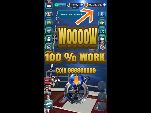 Tutorial Cara Cheat Fishing Hook Atau Kail Pancing 99999999 Coin Youtube