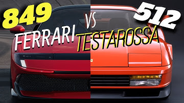 2025 Ferrari 849 Testarossa vs 1984 Ferrari 512 Testarossa | Design Evolution