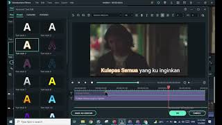 CARA MEMBUAT LIRIK KARAOKE PADA VIDEO di FILMORA screenshot 5