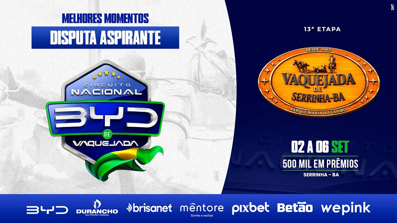MELHORES MOMENTOS DISPUTA ASPIRANTE - PARQUE MARIA DO CARMO SERRINHA/BA - C N BYD 2026