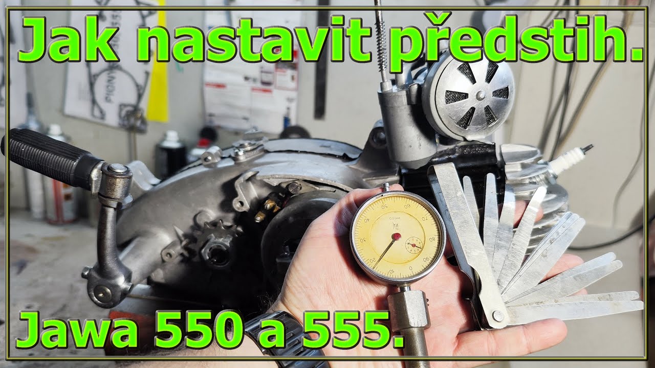 Jawa 550 / 555: Jak nastavit předstih (návod krok za krokem)