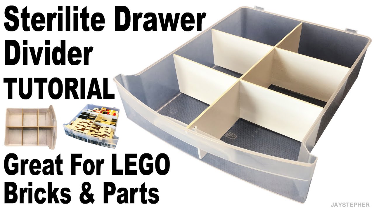 Diy Sterilite Drawer Dividers For Lego Windows Youtube