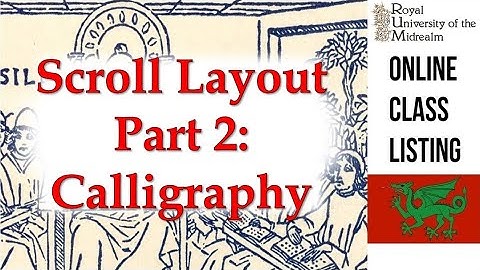 Scroll Layout from Start to Finish | Part 2 - Calligraphy