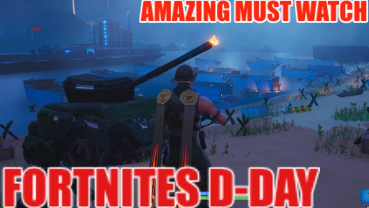 D Day Fortnite Creative Amazing Map Normandy By Nate Youtube