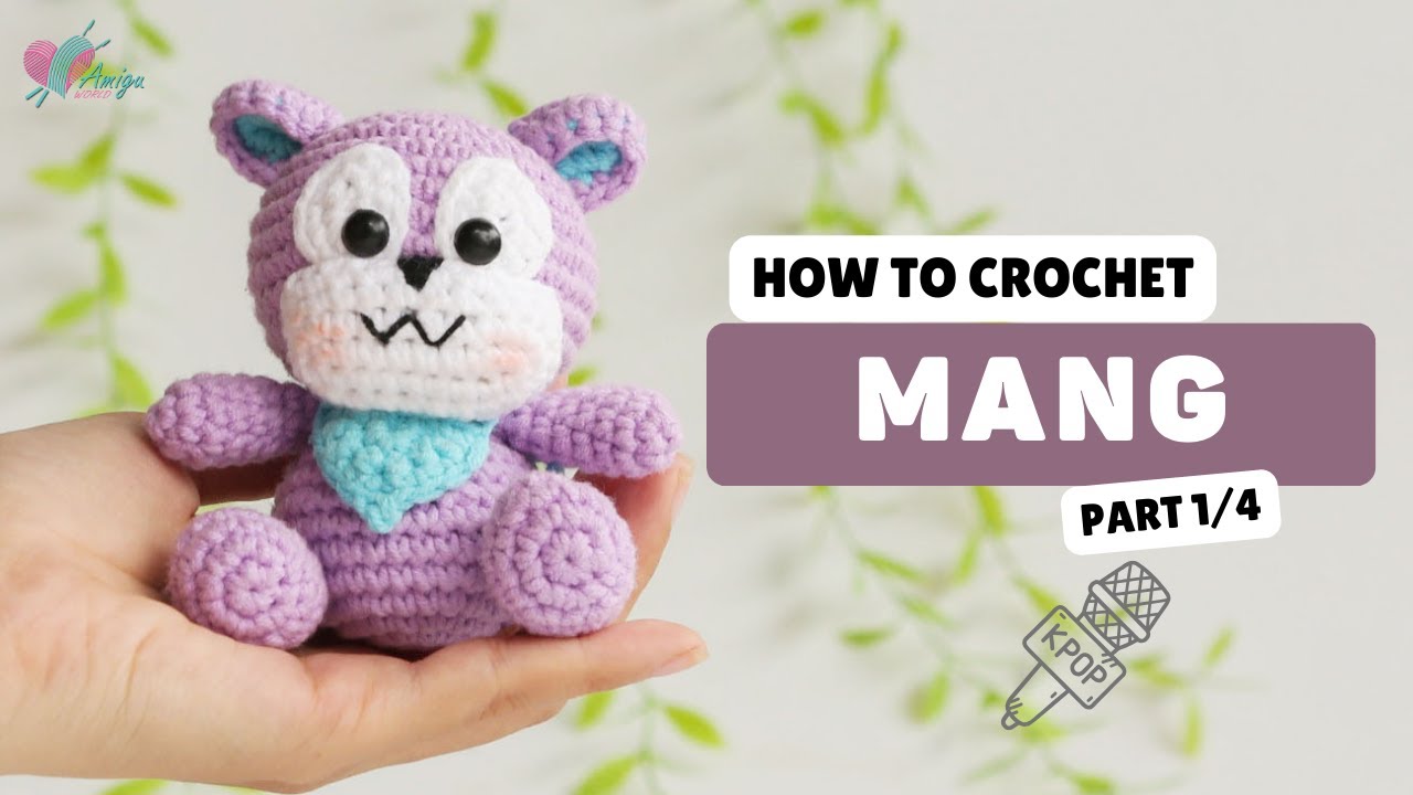 #477 | BT21 - Mang Amigurumi (1/4) | Crochet Amigurumi | Beginner Tutorial |@AmiguWorldOfficial