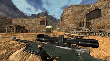 Krunker | CS 1.6 Dust II | AWP Gameplay