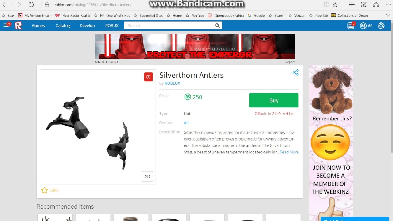 Roblox Buying Silverthorn Antlers By Emerblox - frozen antlers of everfrost roblox robux codes 2019 no