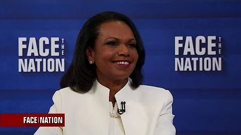 Condoleezza Rice says promoting democracy serves U.S. interests