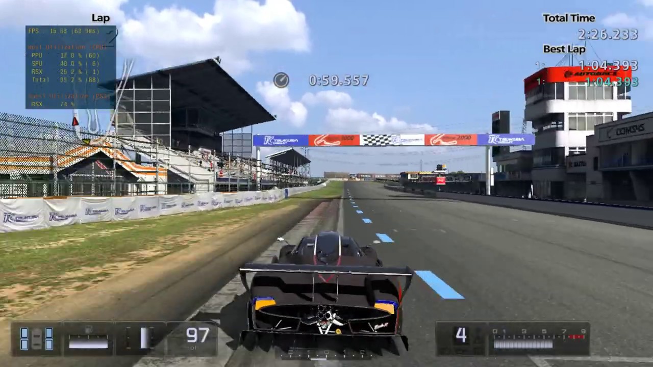 RPCS3 0.0.17-12648, Gran Turismo 5 4K UHD 60FPS FSR Scaling