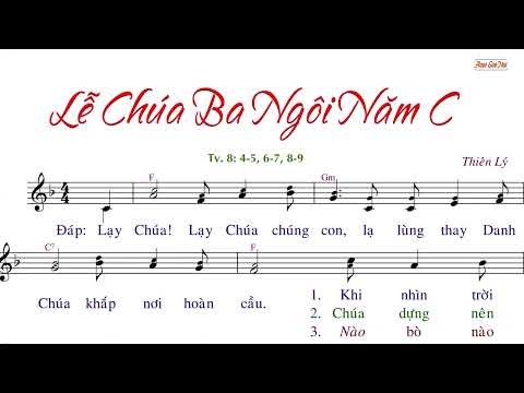 Video Lễ Chúa Ba Ngôi năm C (ký âm) - Thiên Lý - youtube