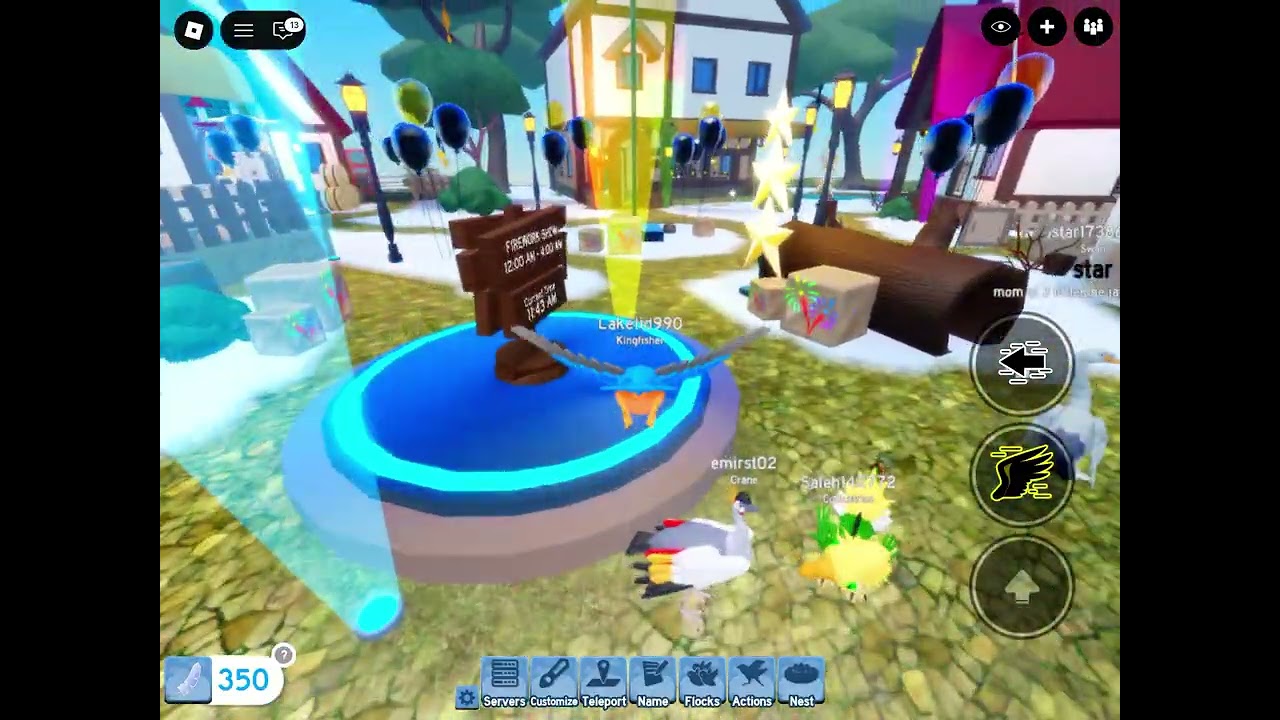 Playing feather family on roblox