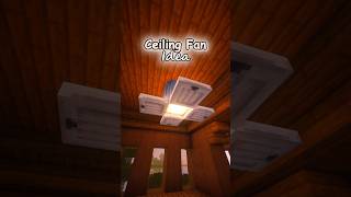 How to make a Ceiling Fan in Minecraft Tutorial! #minecraft