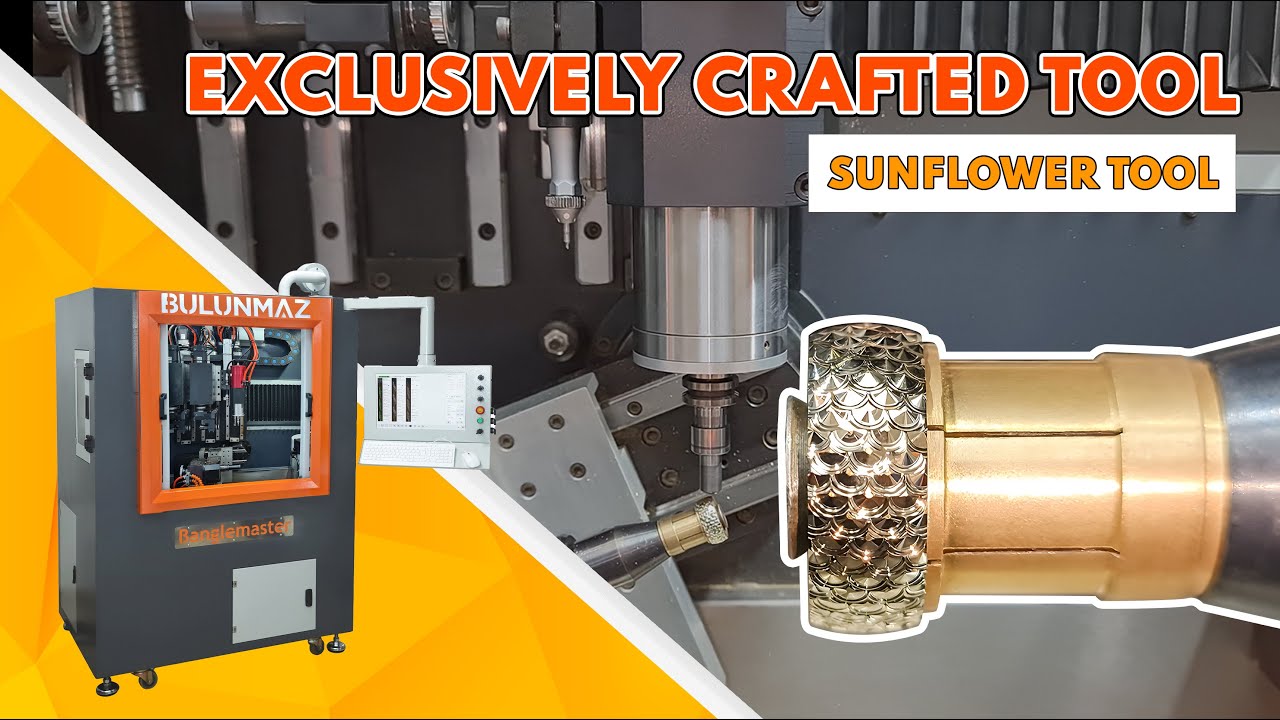 Special Cnc Tools | Sunflower Tool | BANGLEMASTER - YouTube