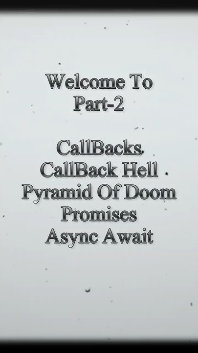 🔴 Callback Function | Callback Hell #js #javascript #webdevelopment ...