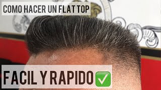 Como Hacer Un Corte Flat Top Semi Flat Top Corte Con Tecnisimo Maquina Sobre Peine Fade