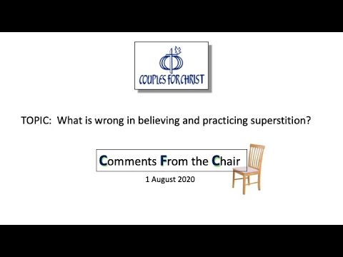 COMMENTS FROM THE CHAIR with Bro Bong Arjonillo - 1 August 2020