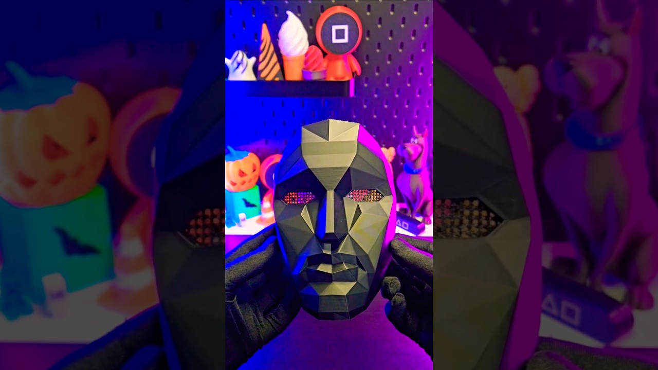 Squid Game Front Man Mask 3D Printed ☆ Cool 3D Printing! 