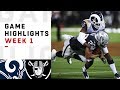 Rams vs. Raiders Week 1 Highlights | NFL 2018