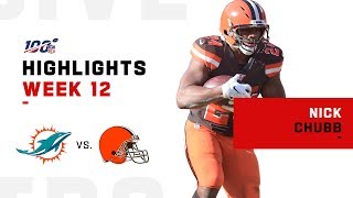 Nick Chubb Grinds for 164 YDS & 1 TD | 2019 NFL Highlights