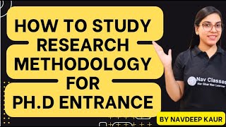 How to Study Research Methodology for PhD Entrance Exam | Navdeep Kaur screenshot 4