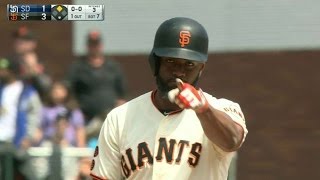 SD@SF: Span rips a run-scoring double to center