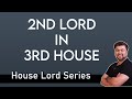 House Lord Series || 2nd Lord in 3rd House || 2 in 3 || Analysis by Punneit