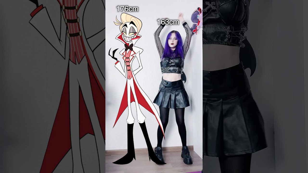LUCIFER IS TALLER THAN MExD Hazbin heights #hazbinhotel #hazbinhotelseason2 #cosplaygirl #cosplayer