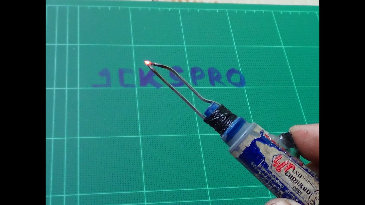 ทำหัวแร้งบัดกรีจากวัสดุเหลือใช้ [ Soldering iron, solder made from waste materials ]