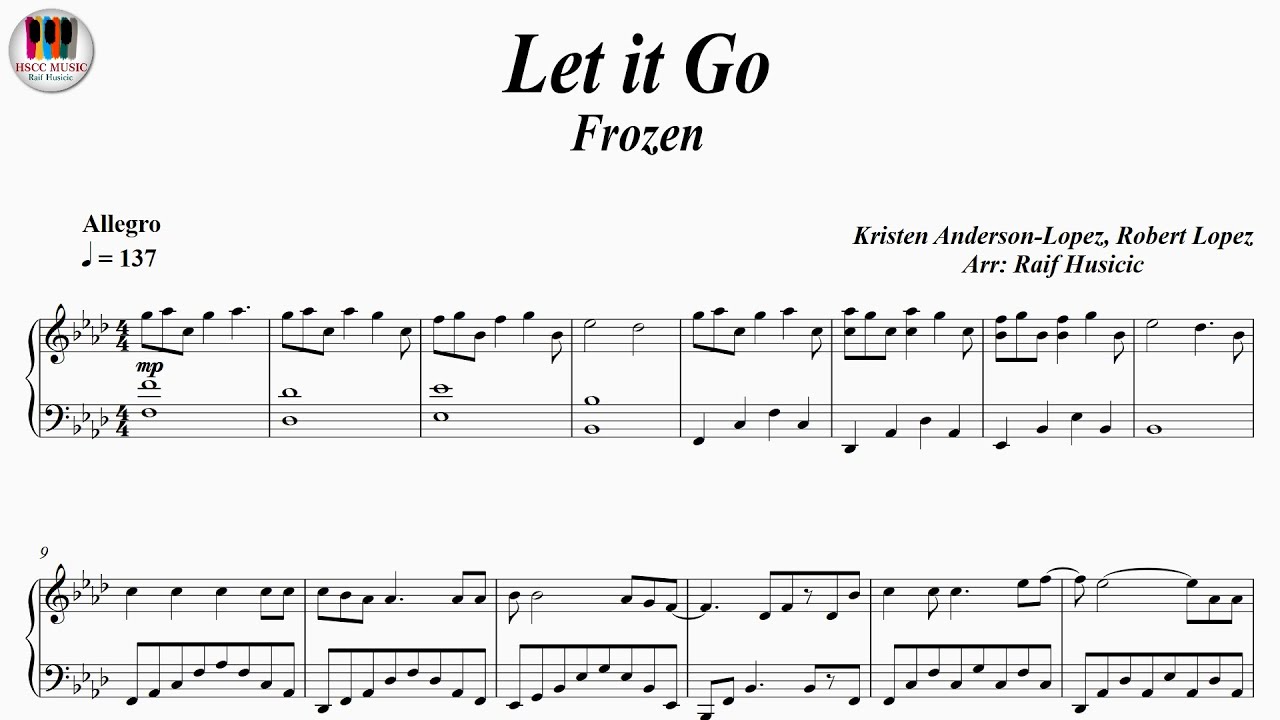 Let It Go - Frozen, Piano - Youtube