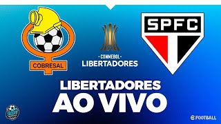 SÃO PAULO X COBRESAL - COM IMAGEM - COPA LIBERTADORES 2024! AO VIVO PES 2021