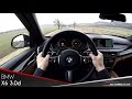 BMW X6 xDrive30d POV Test Drive + Acceleration 0 - 200 km/h