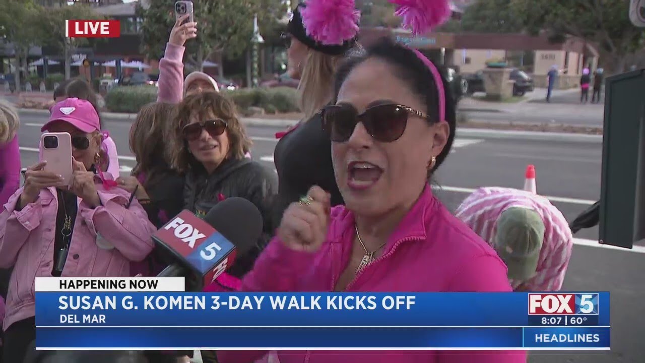 Susan G. Komen 3-day walk to fight breast cancer kicks off in Del Mar ...