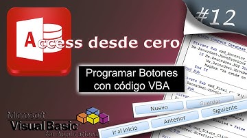 Programar Botones con código VBA | Access desde cero #12