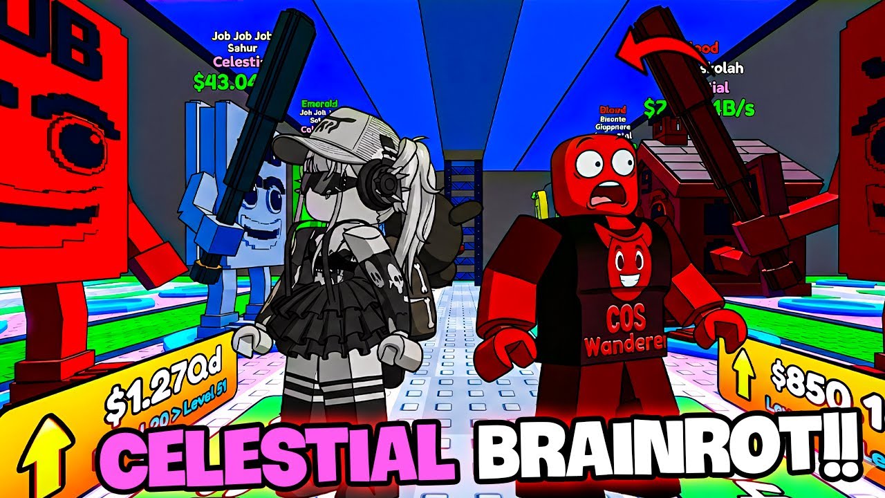 I Collected Every Celestial Brainrot in Escape Tsunami For Brainrots!