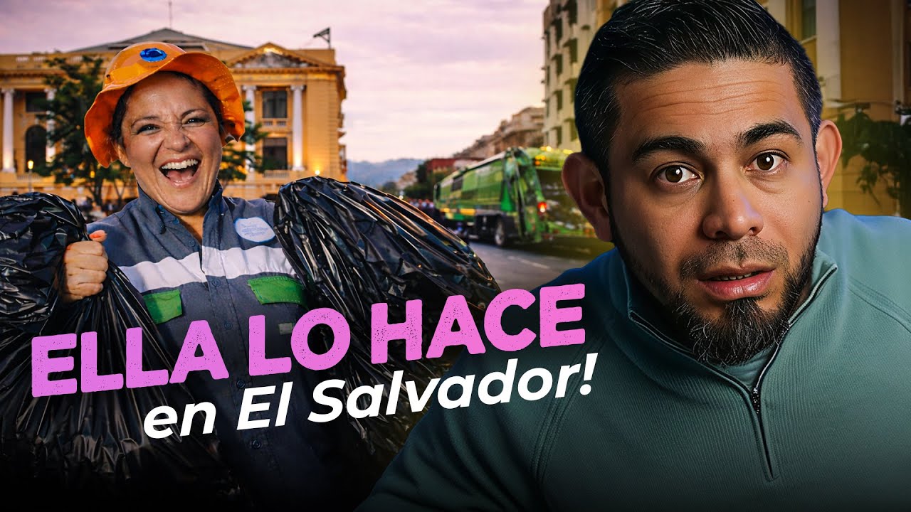 SALVADOREÑA hace el trabajo que NADIE quiere hacer 😳