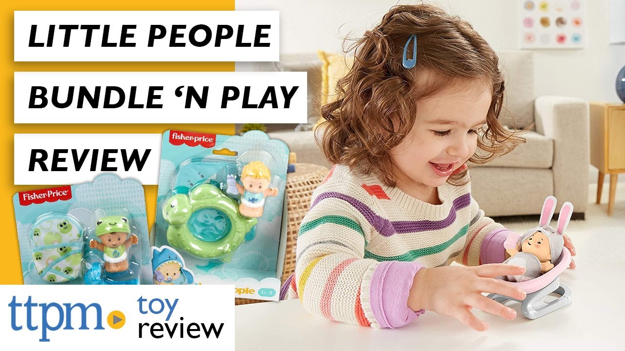 Fisher-Price Little People Bundle n' Play baby figure and toy gear set for toddlers and preschool kids ages 18 months to 5 years 