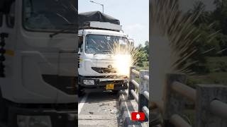 Truck Crash Bridge #Shorts #TruckCrash #Accident #Crash #Truck #ViralShorts